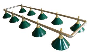 Лампа на десять плафонов "Evergreen" ― Бильярдный магазин Альбатрос