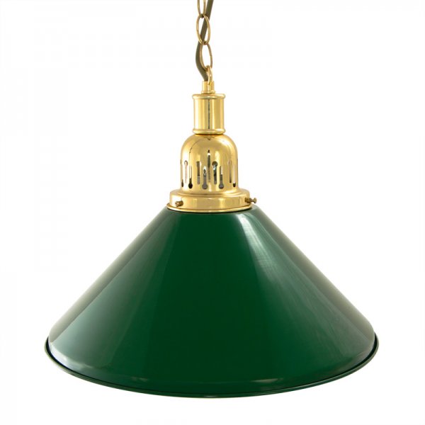 Лампа на один плафон D35 (зеленая) ― Бильярдный магазин Альбатрос