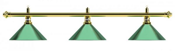 Лампа на три плафона "Evergreen" D35 (зеленая) ― Бильярдный магазин Альбатрос