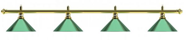 Лампа на четыре плафона "Evergreen" D35 (зеленая) ― Бильярдный магазин Альбатрос