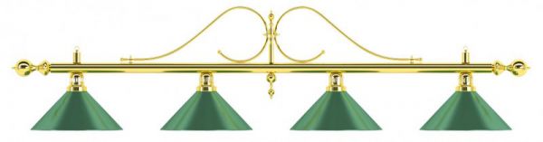 Лампа на четыре плафона "Classic" D35 (зеленая) ― Бильярдный магазин Альбатрос