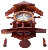Часы настенные "Избушка" 33 см х 66 см, деревянные