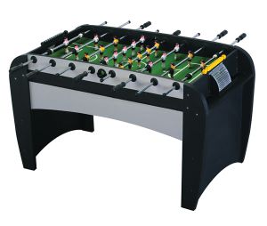 Игровой стол - футбол "Rialto" (141x73x82, светло-черный) ― Бильярдный магазин Альбатрос
