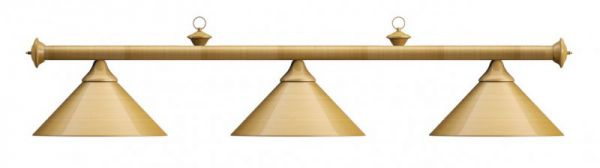 Лампа на три плафона "Elegance" D35 (матово-бронзовая) ― Бильярдный магазин Альбатрос