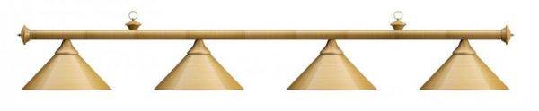 Лампа на четыре плафона "Elegance" D35 (матово-бронзовая) ― Бильярдный магазин Альбатрос