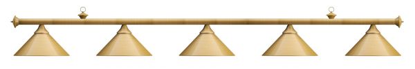 Лампа на пять плафонов "Elegance" D35 (матово-бронзовая) ― Бильярдный магазин Альбатрос