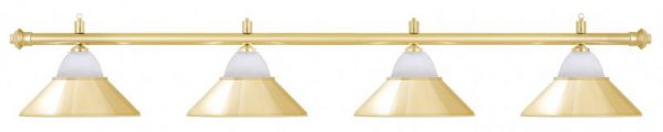 Лампа на четыре плафона "Jazz" D38 (золотистая) ― Бильярдный магазин Альбатрос