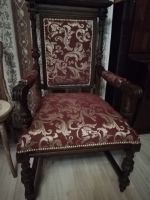 Реставрация антикварного кресла массив дуба