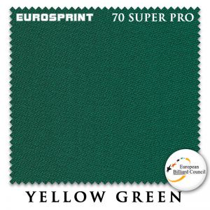 СУКНО EUROSPRINT 70 SUPER PRO 198СМ YELLOW GREEN ― Бильярдный магазин Альбатрос