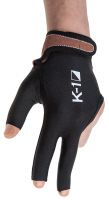 Перчатка бильярдная "K-1" (черная, вставка кожа)