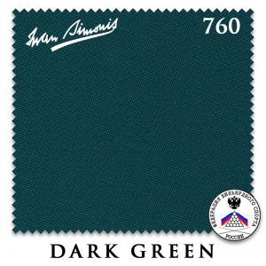 Сукно бильярдное Iwan Simonis 760, 195 см, Dark Green ― Бильярдный магазин Альбатрос