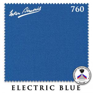 Сукно бильярдное Iwan Simonis 760, 195 см, Electric Blue