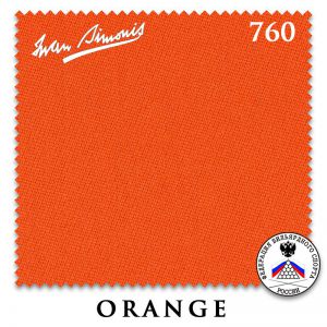 Сукно бильярдное Iwan Simonis 760, 195 см, Orange