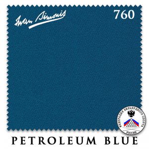 Сукно бильярдное Iwan Simonis 760, 195 см, Petroleum Blue