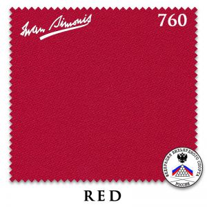 Сукно бильярдное Iwan Simonis 760, 195 см, Red ― Бильярдный магазин Альбатрос