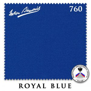Сукно бильярдное Iwan Simonis 760, 195 см, Royal Blue ― Бильярдный магазин Альбатрос