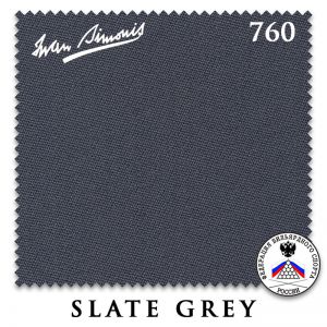 Сукно бильярдное Iwan Simonis 760, 195 см, Slate Grey ― Бильярдный магазин Альбатрос