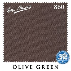 Сукно бильярдное Iwan Simonis 860, 198 см, Olive Green