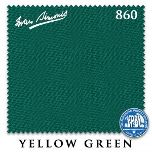 Сукно бильярдное Iwan Simonis 860, 198 см, Yellow Green ― Бильярдный магазин Альбатрос